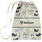 Hipster Cats & Mustache Large Laundry Bag - Front View