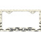 Hipster Cats & Mustache License Plate Frame - Style C