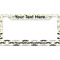 Hipster Cats & Mustache License Plate Frame Wide