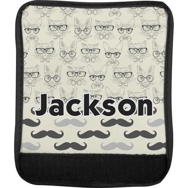 Hipster Cats & Mustache Luggage Handle Wrap (Approval)
