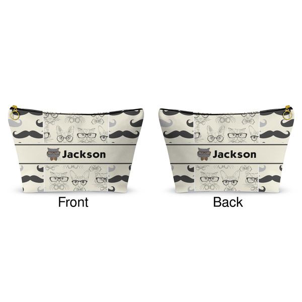 Hipster Cats & Mustache Makeup Bag Approval