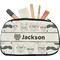 Hipster Cats & Mustache Makeup / Cosmetic Bag - Medium (Personalized)