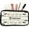 Hipster Cats & Mustache Makeup / Cosmetic Bag (Personalized)