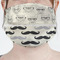 Hipster Cats & Mustache Mask - Pleated (new) Front View on Girl