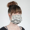 Hipster Cats & Mustache Mask - Quarter View on Girl