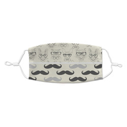 Hipster Cats & Mustache Kid's Cloth Face Mask - Standard