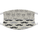 Hipster Cats & Mustache Cloth Face Mask (T-Shirt Fabric)