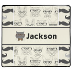 Hipster Cats & Mustache XL Gaming Mouse Pad - 18" x 16" (Personalized)