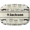 Hipster Cats & Mustache Melamine Platter (Personalized)