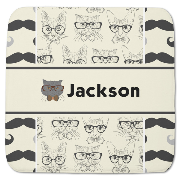 Hipster Cats & Mustache Memory Foam Bath Mat 48 X 48