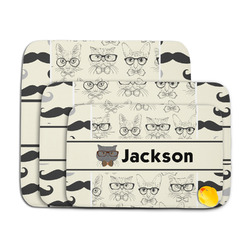 Hipster Cats & Mustache Memory Foam Bath Mat (Personalized)