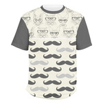 Hipster Cats & Mustache Men's Crew T-Shirt (Personalized)