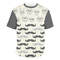 Hipster Cats & Mustache Men's Crew Neck T Shirt Medium - Main