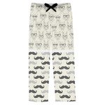 Hipster Cats & Mustache Mens Pajama Pants - 2XL