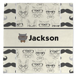 Hipster Cats & Mustache Microfiber Dish Towel (Personalized)
