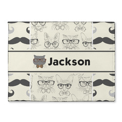 Hipster Cats & Mustache Microfiber Screen Cleaner (Personalized)