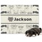 Hipster Cats & Mustache Microfleece Dog Blanket - Large