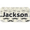 Hipster Cats & Mustache Mini Bicycle License Plate - Two Holes
