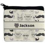 Hipster Cats & Mustache Rectangular Coin Purse (Personalized)