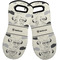 Hipster Cats & Mustache Neoprene Oven Mitts - Set of 2 w/ Name or Text