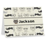 Hipster Cats & Mustache Note cards (Personalized)