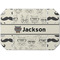 Hipster Cats & Mustache Octagon Placemat - Single front
