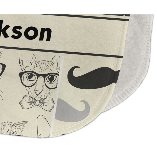 Hipster Cats & Mustache Old Burp Detail