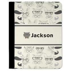 Hipster Cats & Mustache Padfolio Clipboard (Personalized)