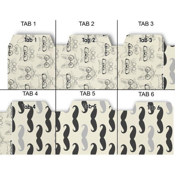 Hipster Cats & Mustache Page Dividers - Set of 6 - Approval