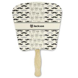 Hipster Cats & Mustache Paper Fan (Personalized)