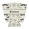 Hipster Cats & Mustache Party Cup Sleeves - with bottom - FRONT