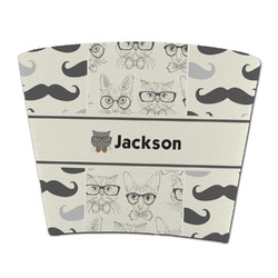 Hipster Cats & Mustache Party Cup Sleeve - without bottom (Personalized)