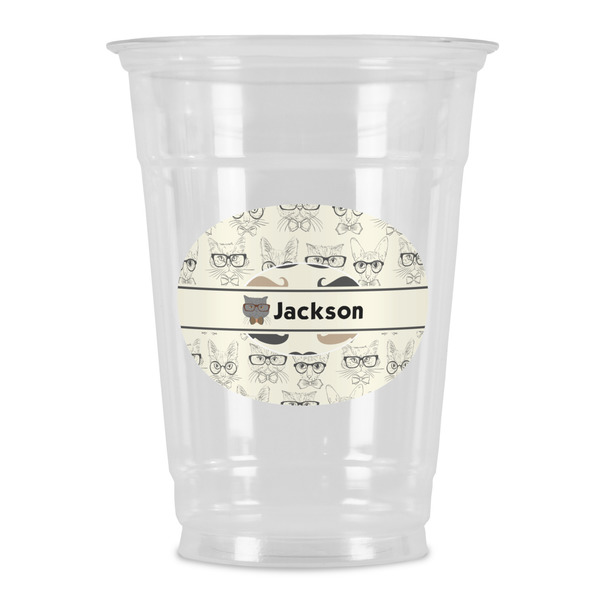 Custom Hipster Cats & Mustache Party Cups - 16oz (Personalized)
