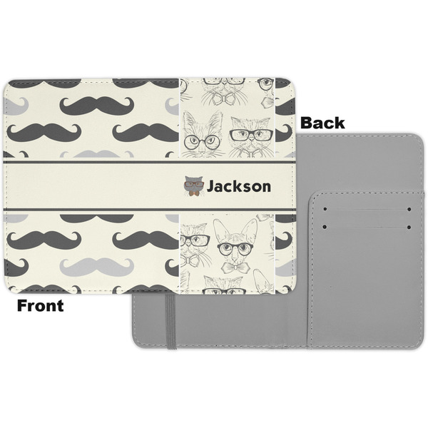 Hipster Cats & Mustache Passport Holder - Apvl