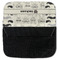 Hipster Cats & Mustache Pencil Case - Back Open