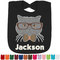 Hipster Cats & Mustache Baby Bib - 14 Bib Colors (Personalized)