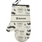 Hipster Cats & Mustache Personalized Oven Mitt - Left