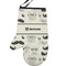 Hipster Cats & Mustache Left Oven Mitt (Personalized)