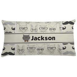 Hipster Cats & Mustache Pillow Case (Personalized)