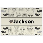Hipster Cats & Mustache Laminated Placemat w/ Name or Text