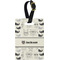 Hipster Cats & Mustache Personalized Rectangular Luggage Tag