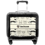Hipster Cats & Mustache Pilot / Flight Suitcase (Personalized)