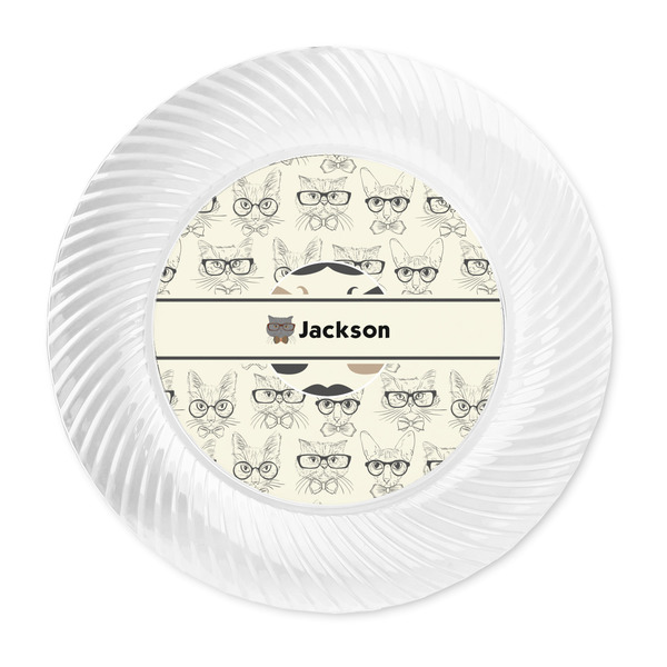 Hipster Cats & Mustache Plastic Party Dinner Plates - Approval
