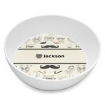 Hipster Cats & Mustache Melamine Bowl - 8 oz (Personalized)