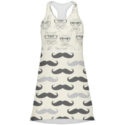 Hipster Cats & Mustache Racerback Dress - X Large