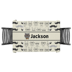 Hipster Cats & Mustache Tablecloth - 58"x58" (Personalized)