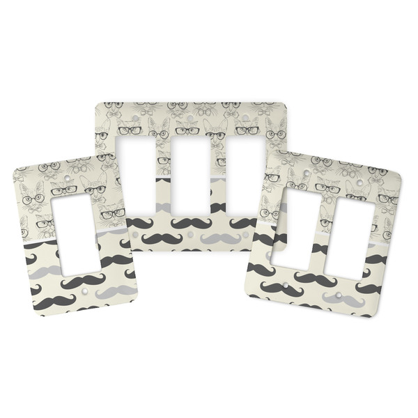 Hipster Cats & Mustache Rocker Light Switch Covers - Parent - ALL VARIATIONS