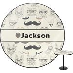 Hipster Cats & Mustache Round Table - 30" (Personalized)