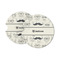 Hipster Cats & Mustache Sandstone Car Coasters - Set of 2 (Personalized)