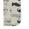 Hipster Cats & Mustache Sanitizer Holder Keychain - Detail